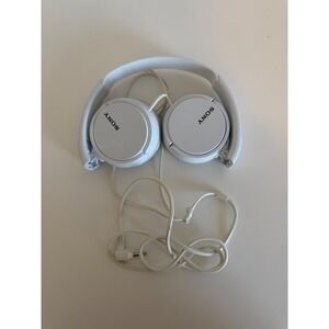 Sony MDR-ZX110 Wired On-Ear Headphones White Foldable Stereo Headset MDRZX110/W